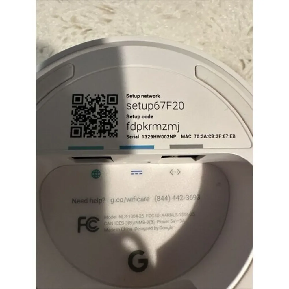 Google Mesh Wifi AC-1304 1200Mbps Wireless Router NLS-1304-25 Used No Power cord